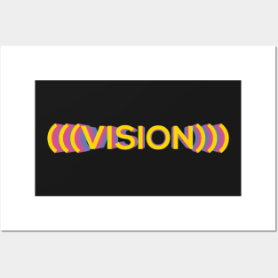 VISION (text) Posters and Art